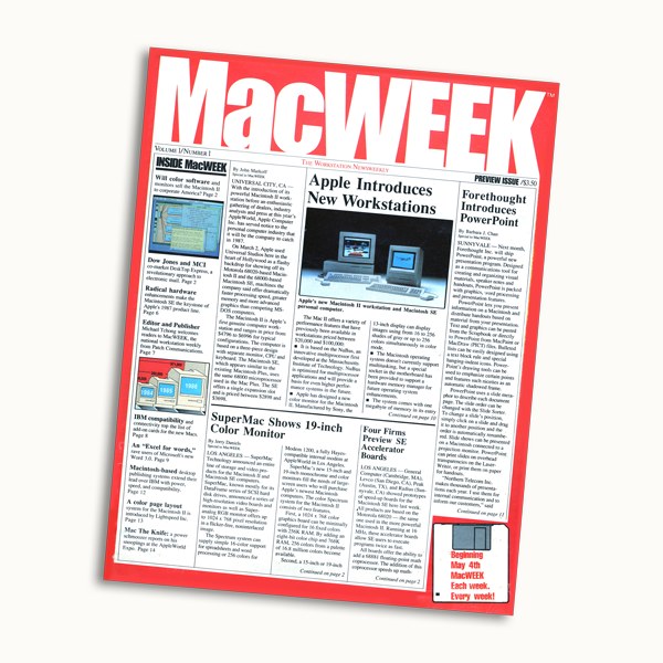 MacWEEK magazine, April 1987